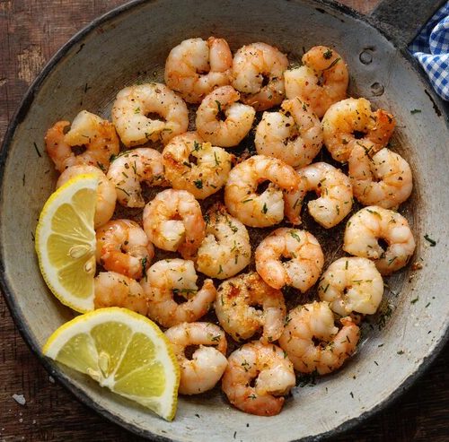 Crevettes frites Crevettes frites